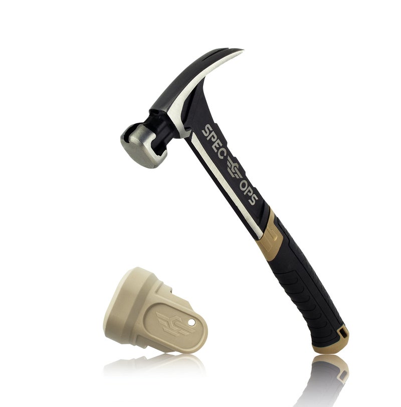 Spec-Ops Spec Ops Tools Nailing Hammer, 20 oz, Rip Claw, Smooth Face, Shock-Absorbing Grip, 3% Donated to Veterans - Image 1